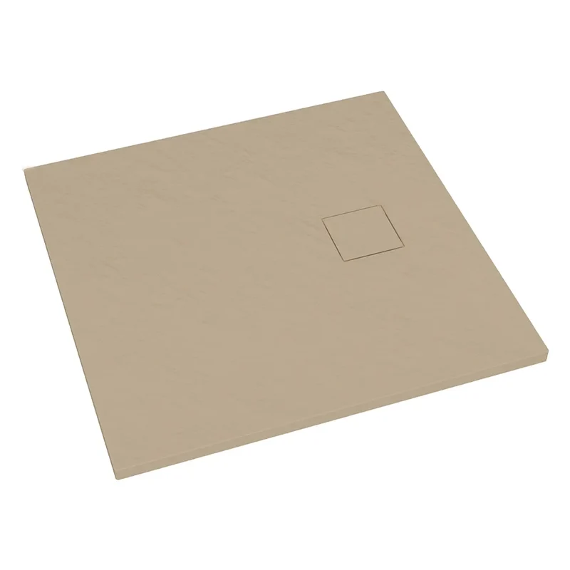 Piatto doccia 80x80 cm colore avorio effetto pietra | Samos