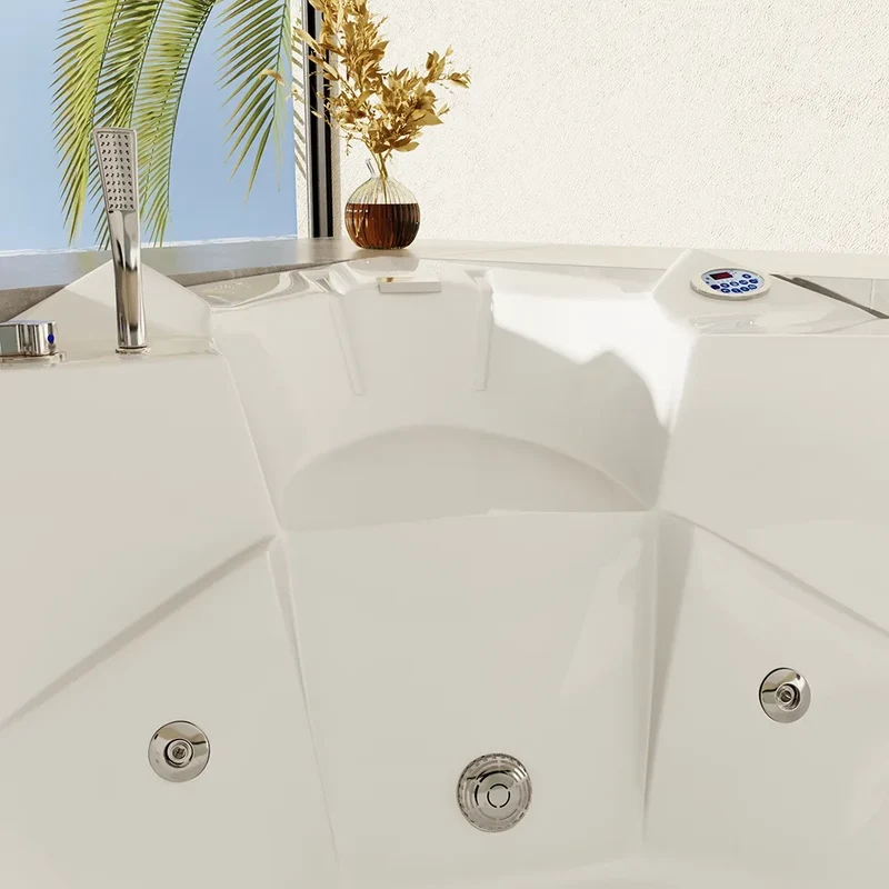 Vasca idromassaggio angolare 150x150 da interno con riscaldamento | Bliss