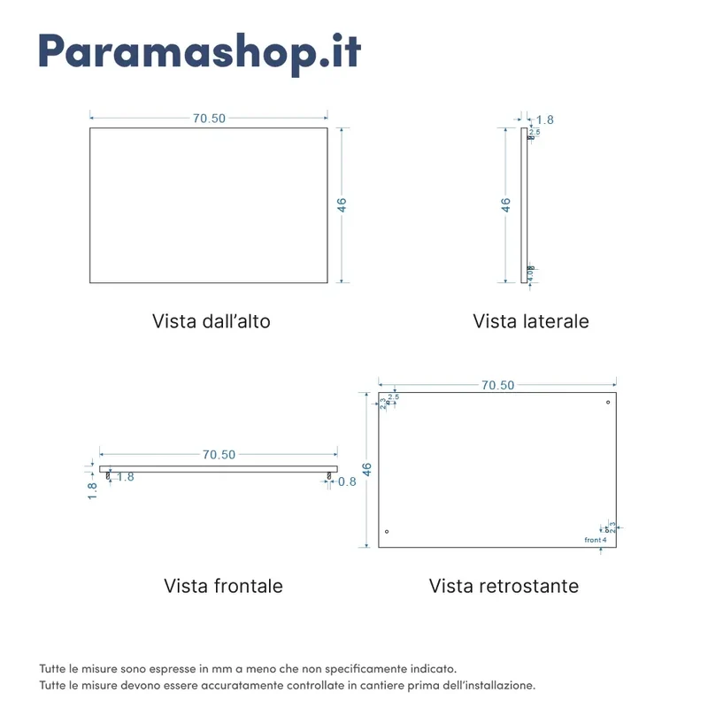 Mobile bagno sospeso 70 cm un cassetto bianco opaco con top | Ardenne