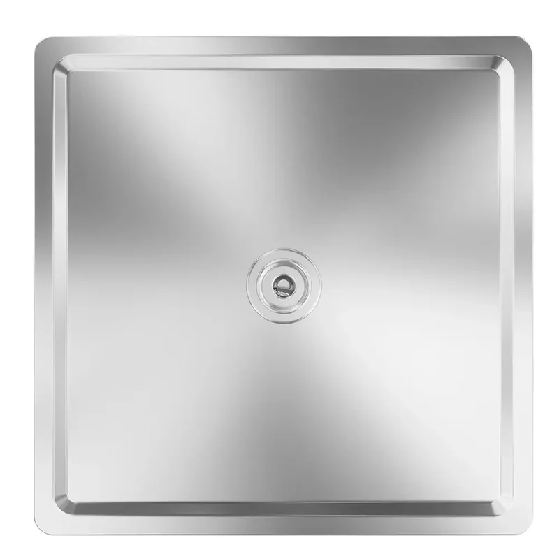 Set doccia squadrato cromato - Miscelatore incasso 2 vie, braccio 35cm, soffione slim 30x30cm e doccino