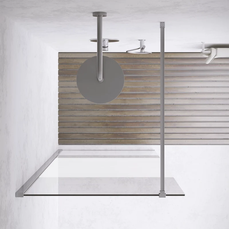 Parete doccia walk-in 90 cm 8mm opaco anticalcare h200 | Lazaros