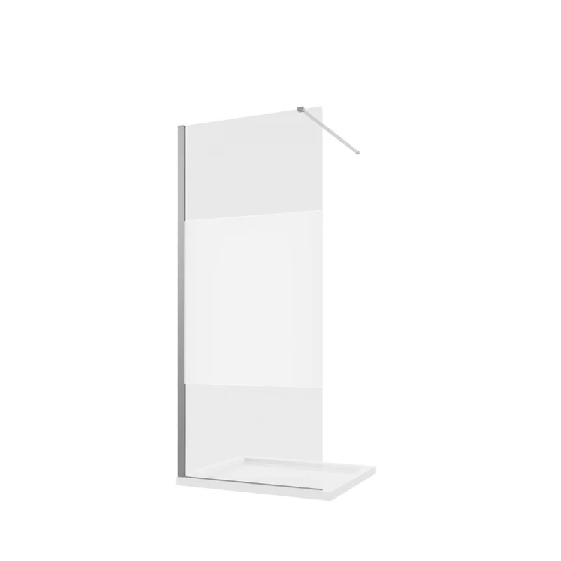 Parete doccia walk-in 90 cm 8mm opaco anticalcare h200 | Lazaros