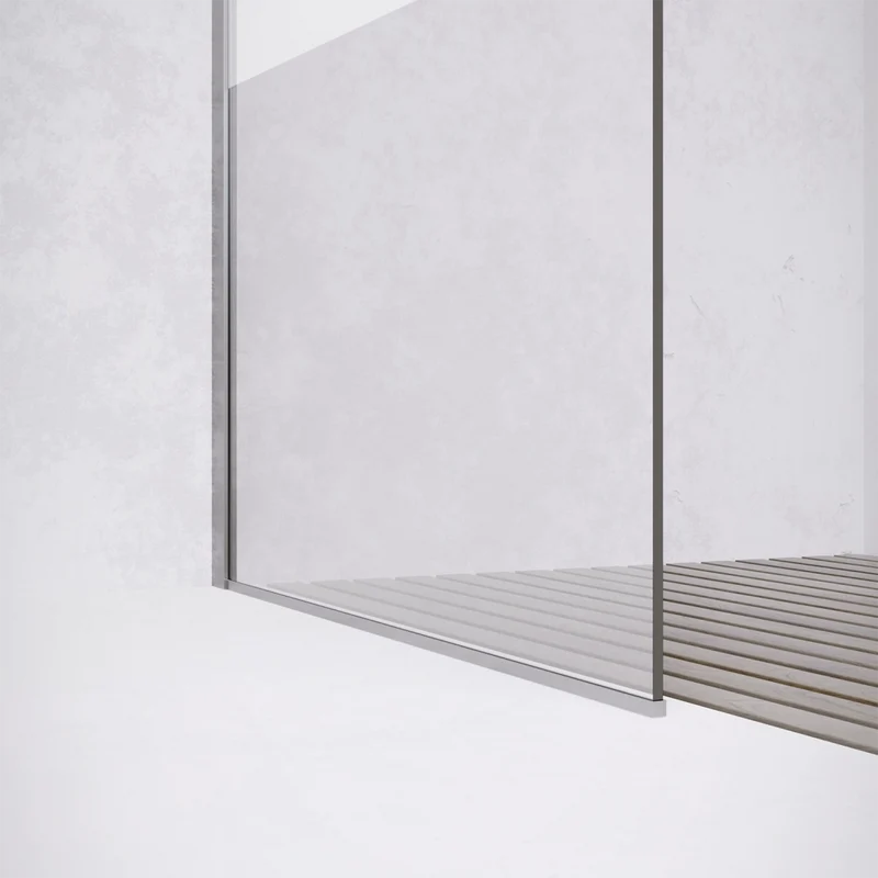 Parete doccia walk-in 90 cm 8mm opaco anticalcare h200 | Lazaros