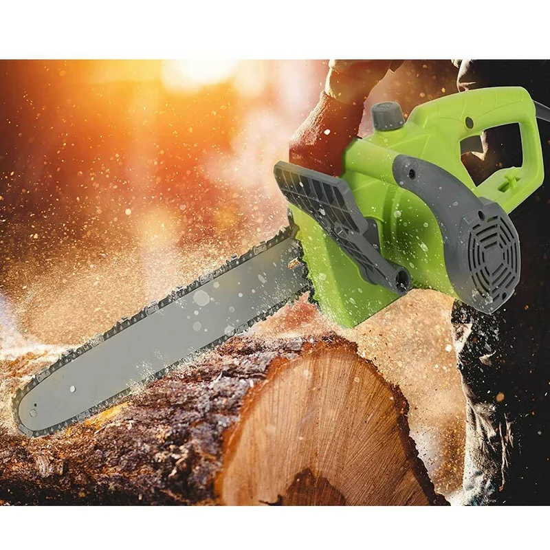 Motosega Elettrica 1800W Elettrosega Sega a Catena Lama 35cm Taglia Rami Legna
