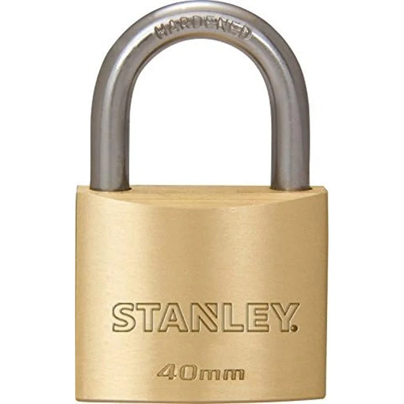 Stanley Lucchetto Arco Standard in Acciaio Cementato da 40 mm con 3 Chiavi