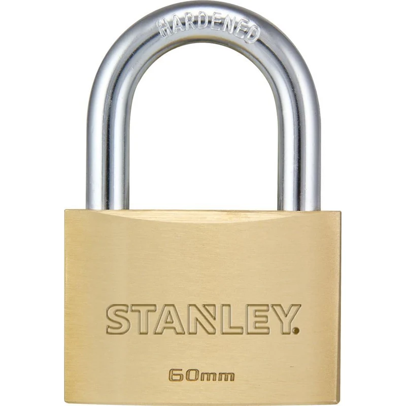 Stanley Lucchetto Arco Standard in Acciaio Cementato da 60 mm con 3 Chiavi