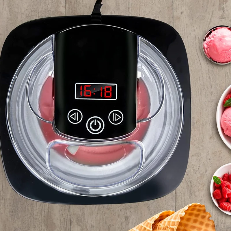 Macchina per il Gelato Gelatiera 2L 12 W in Acciaio Inox per Yougurt, Sorbetto