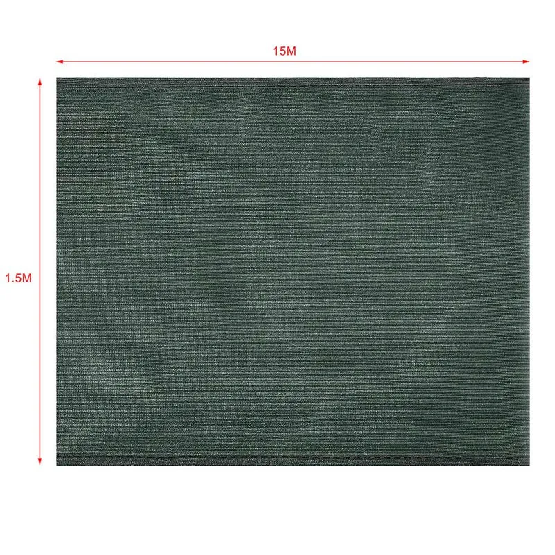 Telo Ombreggiante 1,5 x 15 Mt Rete Ombra 90% Frangivento Frangivista + Fascette