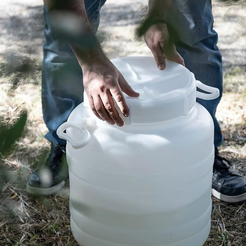 Fusto Tanica 30 Litri Bocca Larga Con Predisposizione Rubinetto Neutro Ecoplast