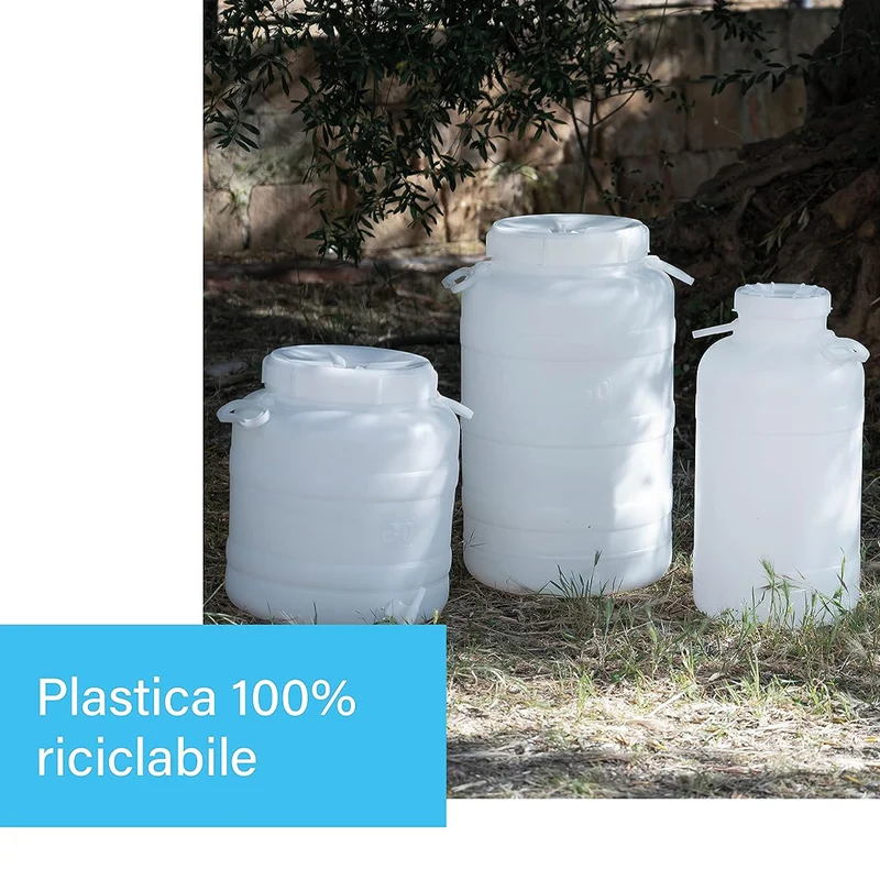 Fusto Tanica con Bocca Larga con Predisposizione Rubinetto Capacità 50 Litri