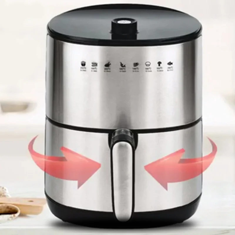 Friggitrice ad Aria Calda Golden Airfryer 3,2 LT AF 68 A Timer 60 Minuti 1500 W
