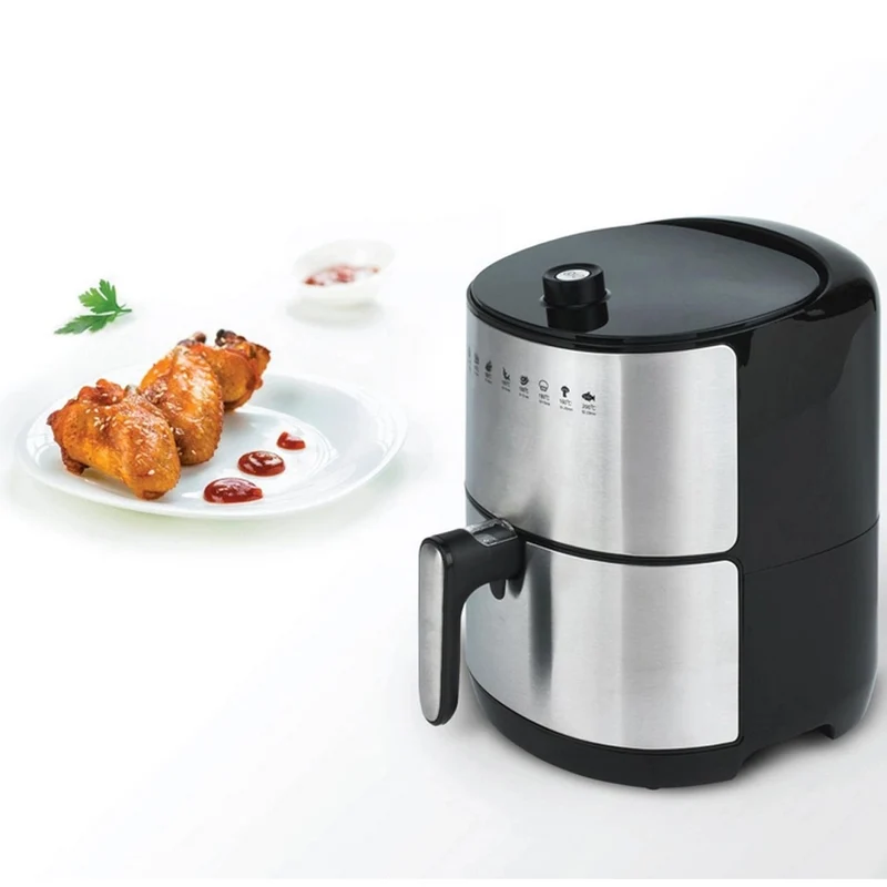 Friggitrice ad Aria Calda Golden Airfryer 3,2 LT AF 68 A Timer 60 Minuti 1500 W