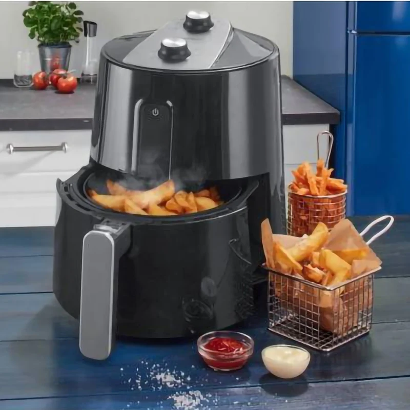 Friggitrice ad Aria Calda Golden Airfryer 3,2 LT AF 02 1 Timer 60 Minuti 1500 W