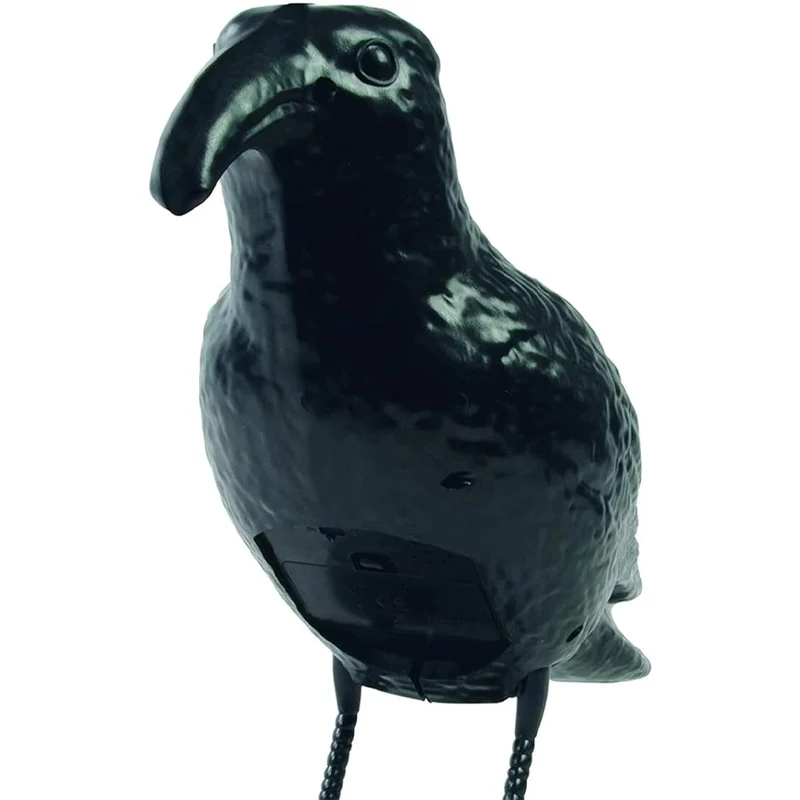 Corvo Dissuasore Statua Spauracchio spaventa passeri piccioni colombi 24,5 cm