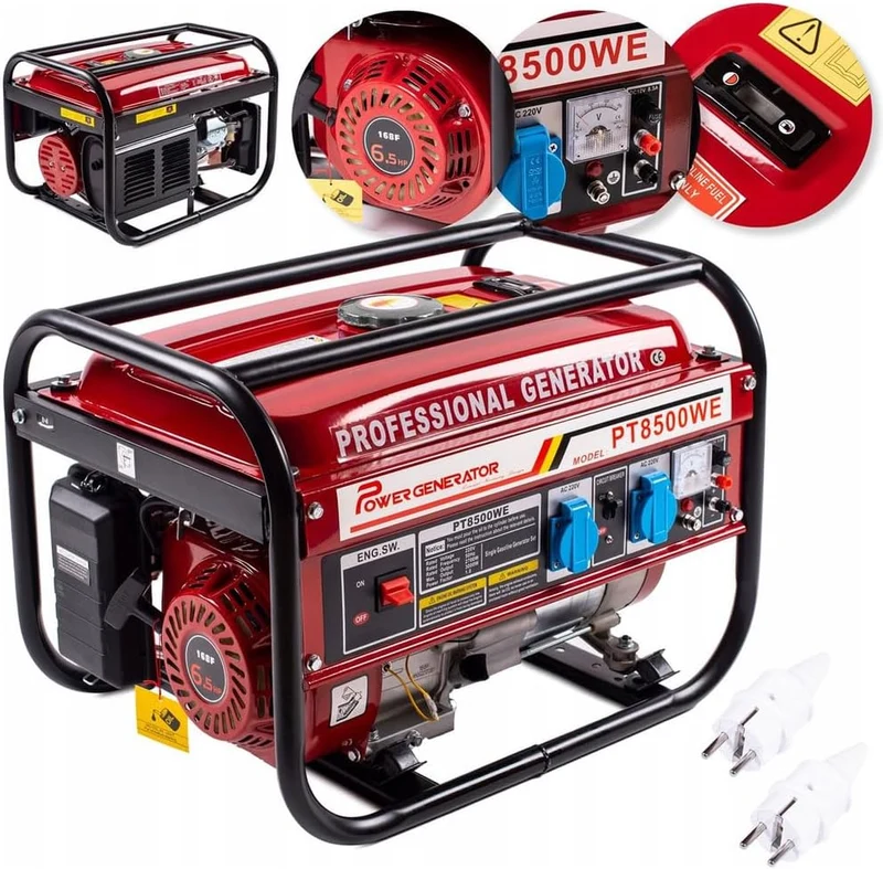 Generatore Professionale di Corrente a Benzina 3000W Raffreddato ad Aria 4 Tempi