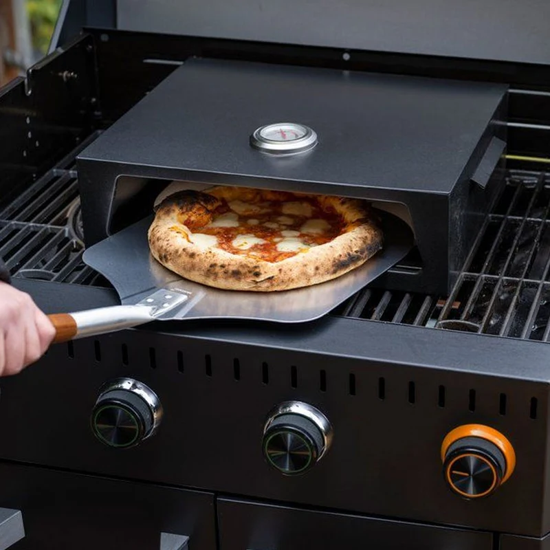 Forno Pizza Alla Brace Fornetto Per Pizza Per Cotture Su Barbecue 44,5x13x36 cm