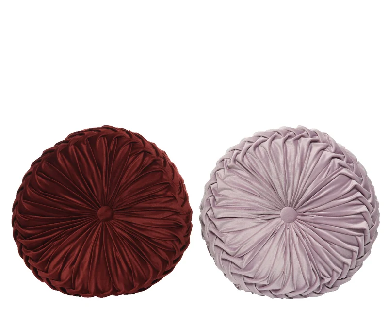 Cuscino Velluto Rosa D 40X11 Cm