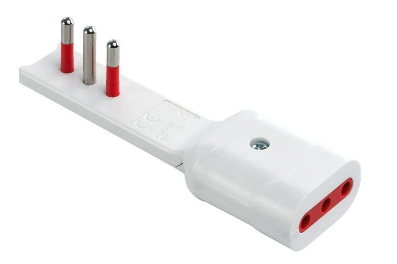 Adattatore Emilia Flat -Presa/Spina 16a 2p+T