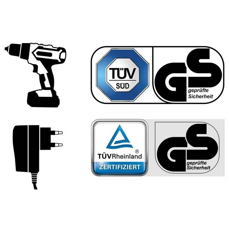 Trapano Avvitatore a DOPPIA Batteria al LITIO in Valigetta 12V Cordless con LED