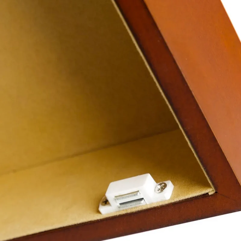 Cassetta Armadietto Portachiavi con Cornice Portafoto 6 Ganci Porta Chiavi Brown