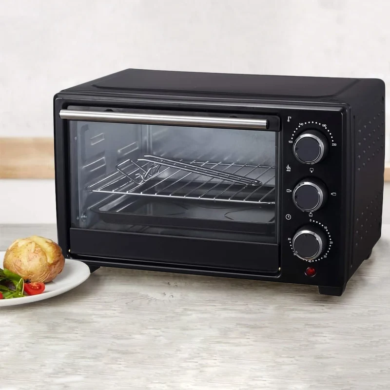 Forno Fornetto Elettrico Nero Capacità 20 Litri Potenza 1280 Watt Funzione Timer