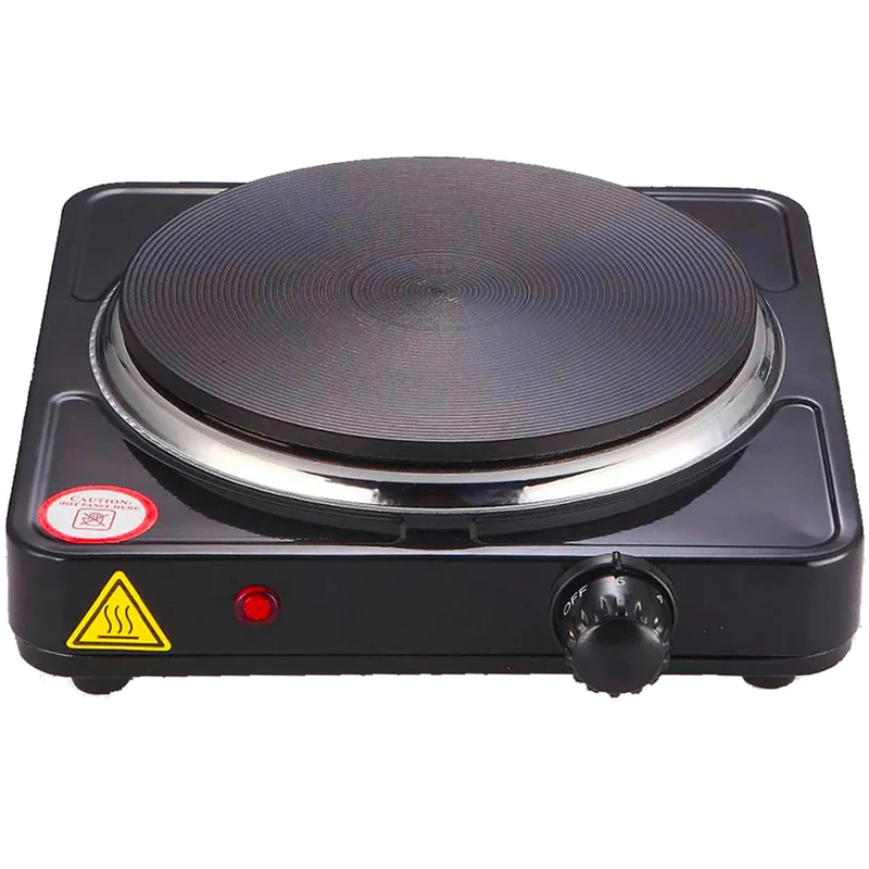 Piastra Fornello Elettrico 1000 W Potenza Termostato Regolabile Piastra 15,5cm