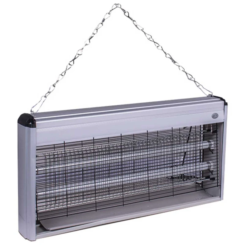 Zanzariera Elettrica 40W Slim Salvaspazio Anti Zanzare Mosche 2 Lampade UV x 20W