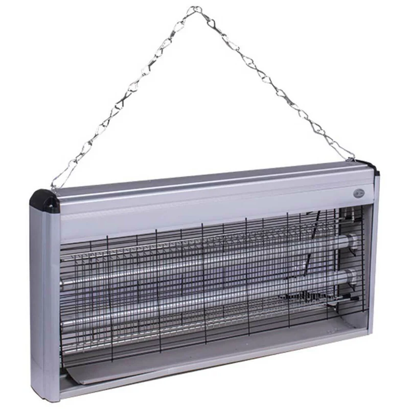 Zanzariera Elettrica 40W Slim Salvaspazio Anti Zanzare Mosche 2 Lampade UV x 20W