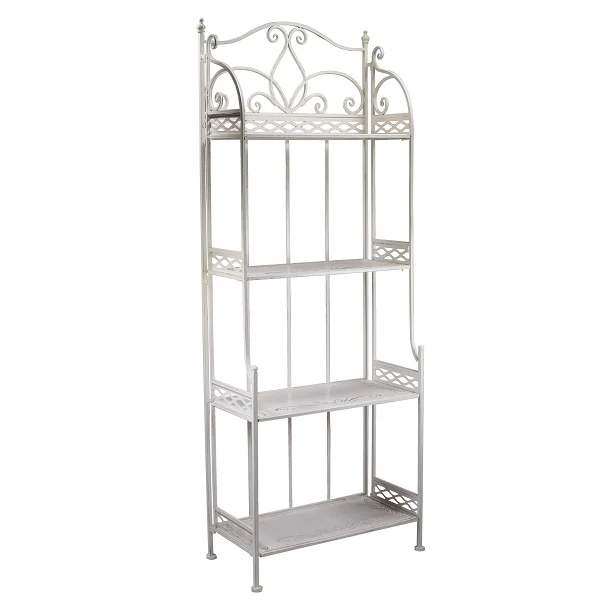 Scaffale Metallo 4 Piani 59X31X164 Cm