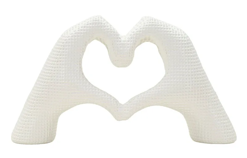 Scultura Lover White 25x7,5x13,5 cm in Resina Bianco