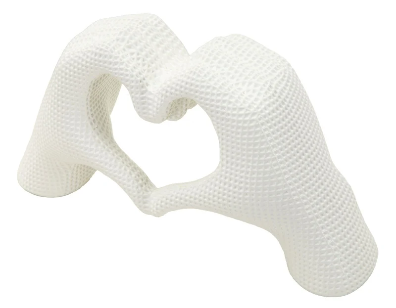 Scultura Lover White 25x7,5x13,5 cm in Resina Bianco