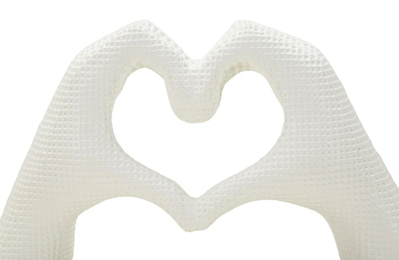Scultura Lover White 25x7,5x13,5 cm in Resina Bianco