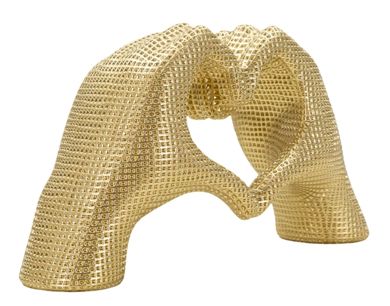 Scultura Lover Gold 25x7,5x13,5 cm in Resina Oro
