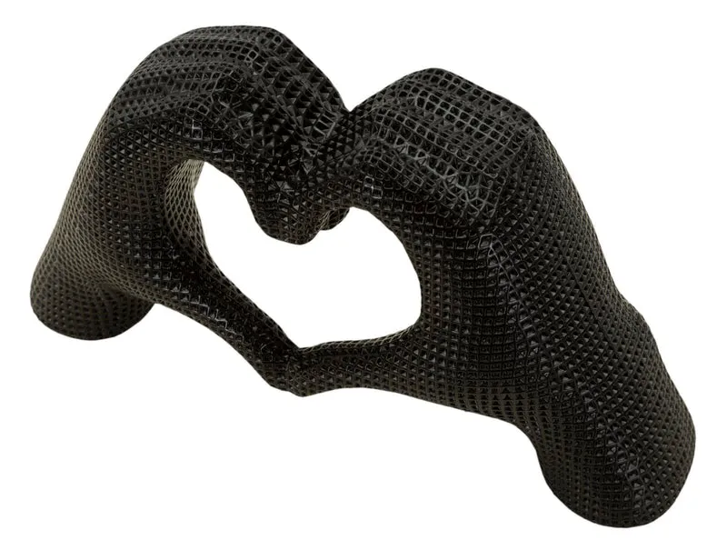 Scultura Lover Black 25x7,5x13,5 cm in Resina Nero