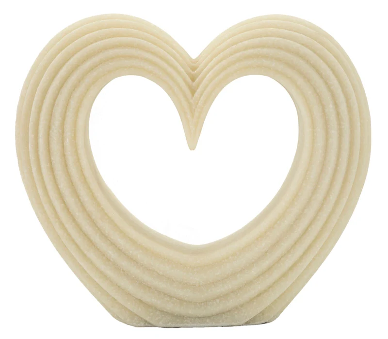 Decorazione Lovvy Quarzy 21x6x19 cm in Resina Bianco