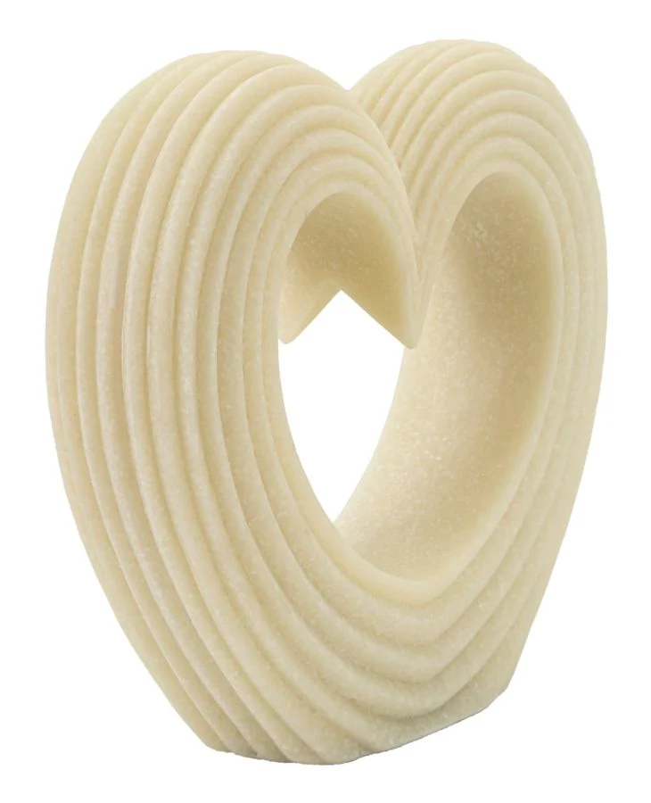 Decorazione Lovvy Quarzy 21x6x19 cm in Resina Bianco