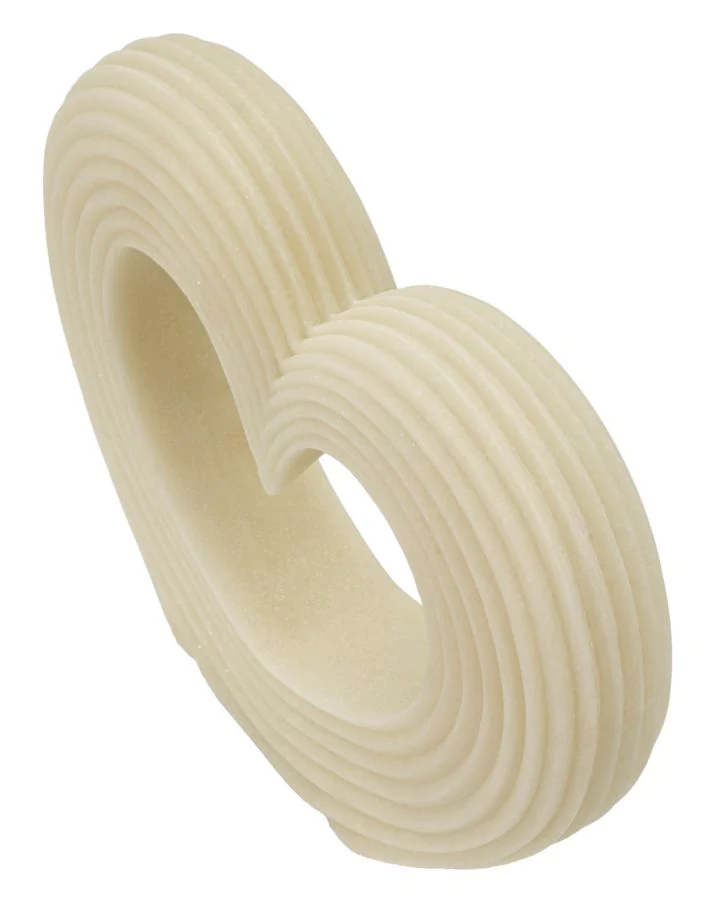 Decorazione Lovvy Quarzy 30x7x26 cm in Resina Bianco