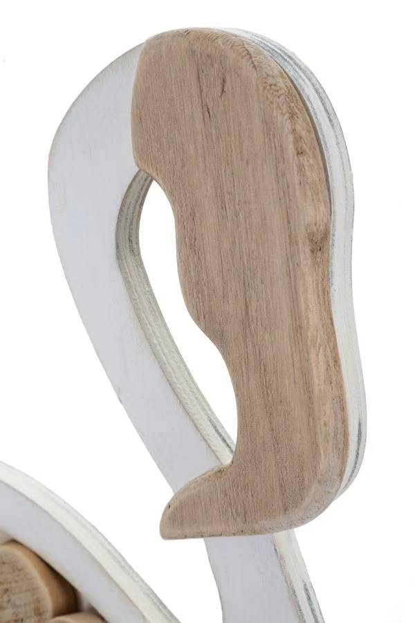 Decorazione Flamingo Nature 31x9x56 cm in Tanoak e Compensato