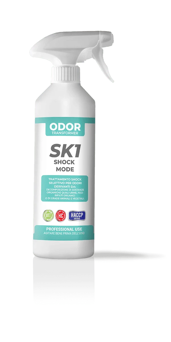 Neutralizzatore di odori trattamento shock Vebi DeoDue+ Professional Odor Transformer SK1 600 ml