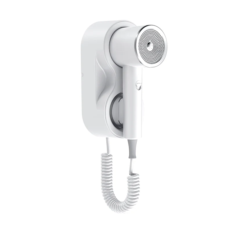 Asciugacapelli da parete per hotel Vebi Asel Modern Line bianco