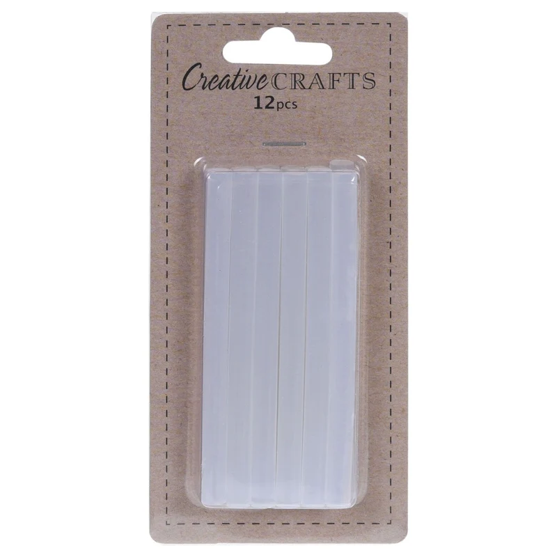 Stick colla a caldo per pistola, D 0,7 x 10 cm, trasparente (12 pezzi)
