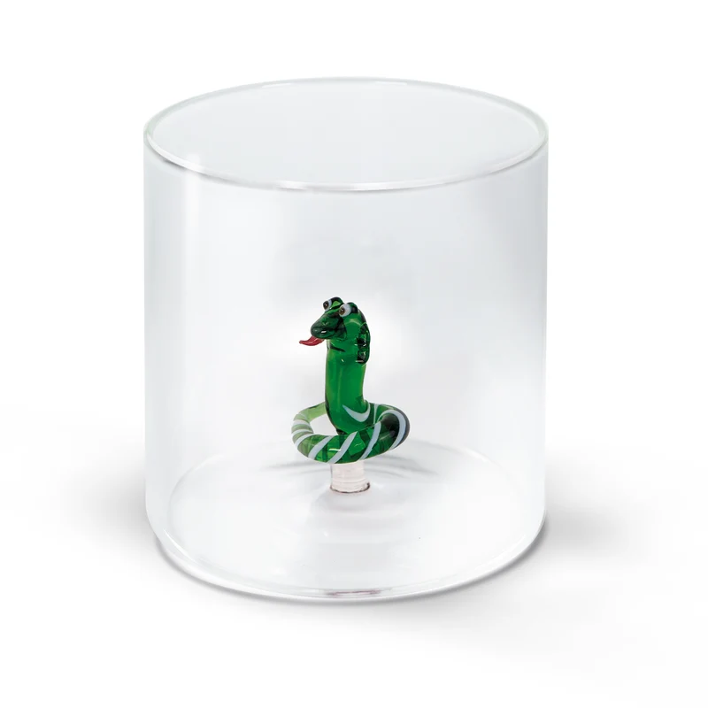 Bicchiere in Vetro Borosilicato 250ml Serpente