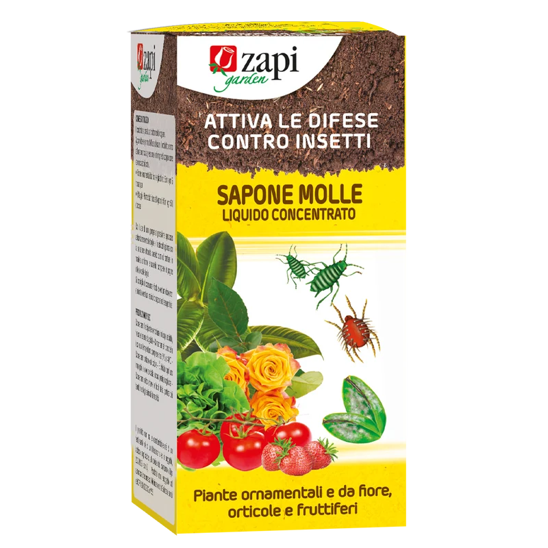 Sapone molle di potassio concentrato per piante Zapi Sapone Molle Bio 1 litro