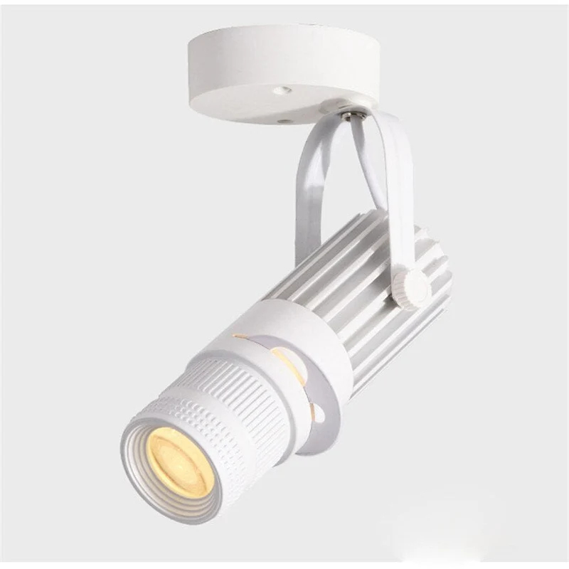 Dimmable ceiling LED spotlight adjustable brushed nickel