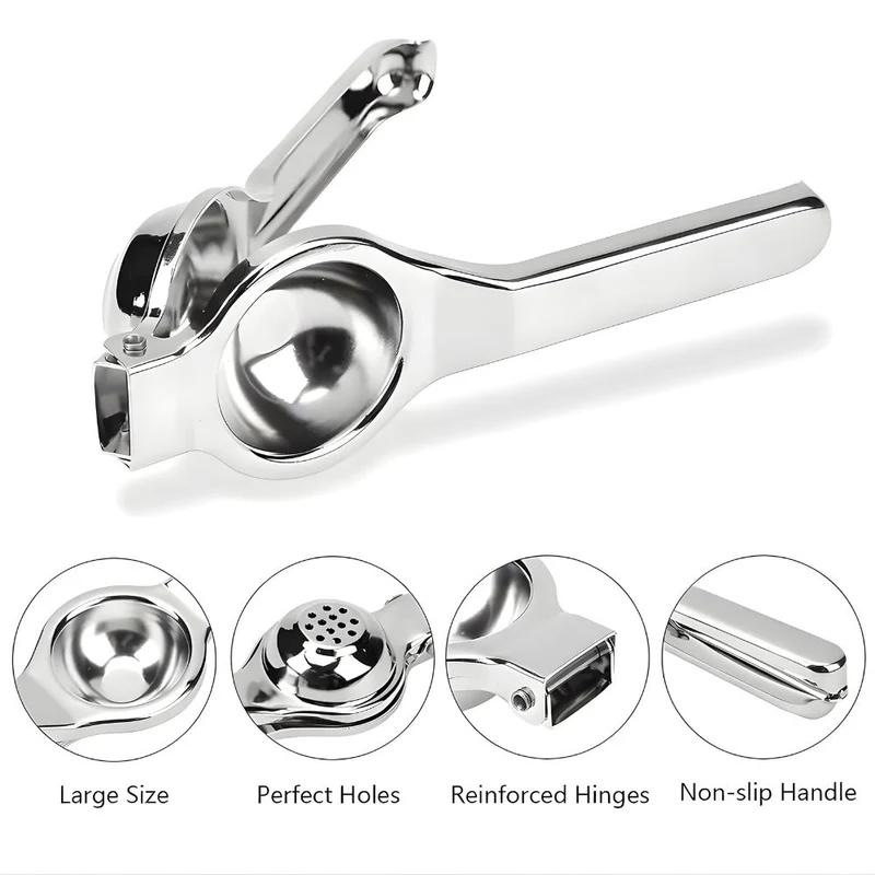 Handheld stainless steel lemon squeezer tool