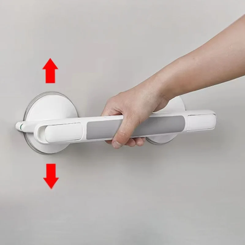 Shower handle safety grab bar for bathroom