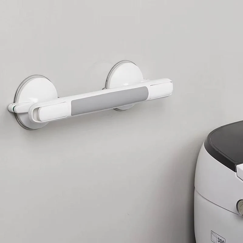 Shower handle safety grab bar for bathroom