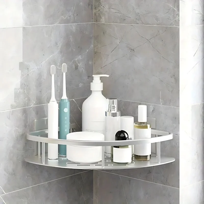 Corner Curved Shower Shelf Bathroom Organizer