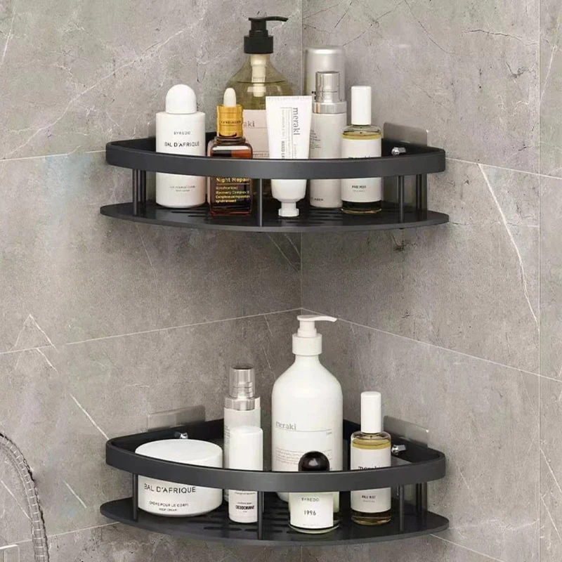 Corner Curved Shower Shelf Bathroom Organizer