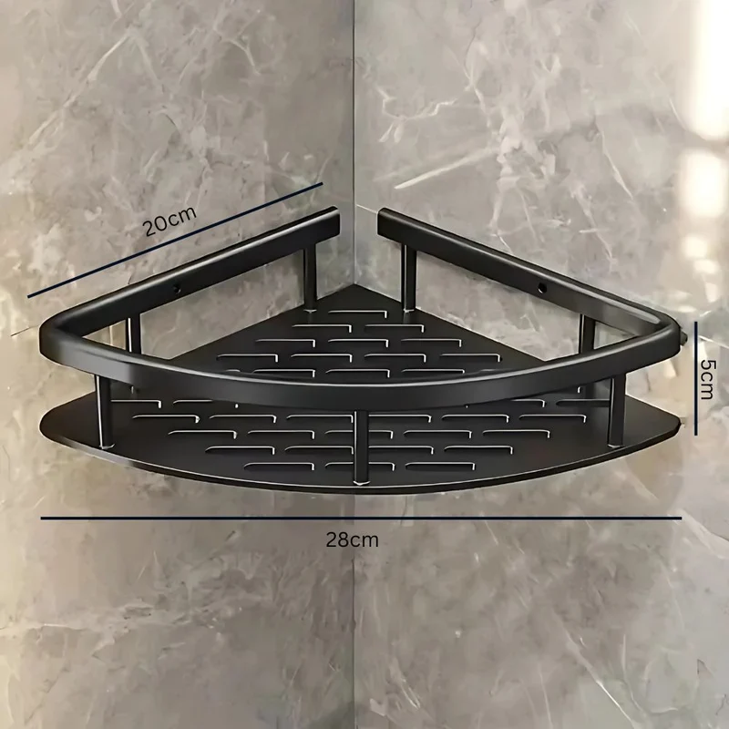 Corner Curved Shower Shelf Bathroom Organizer